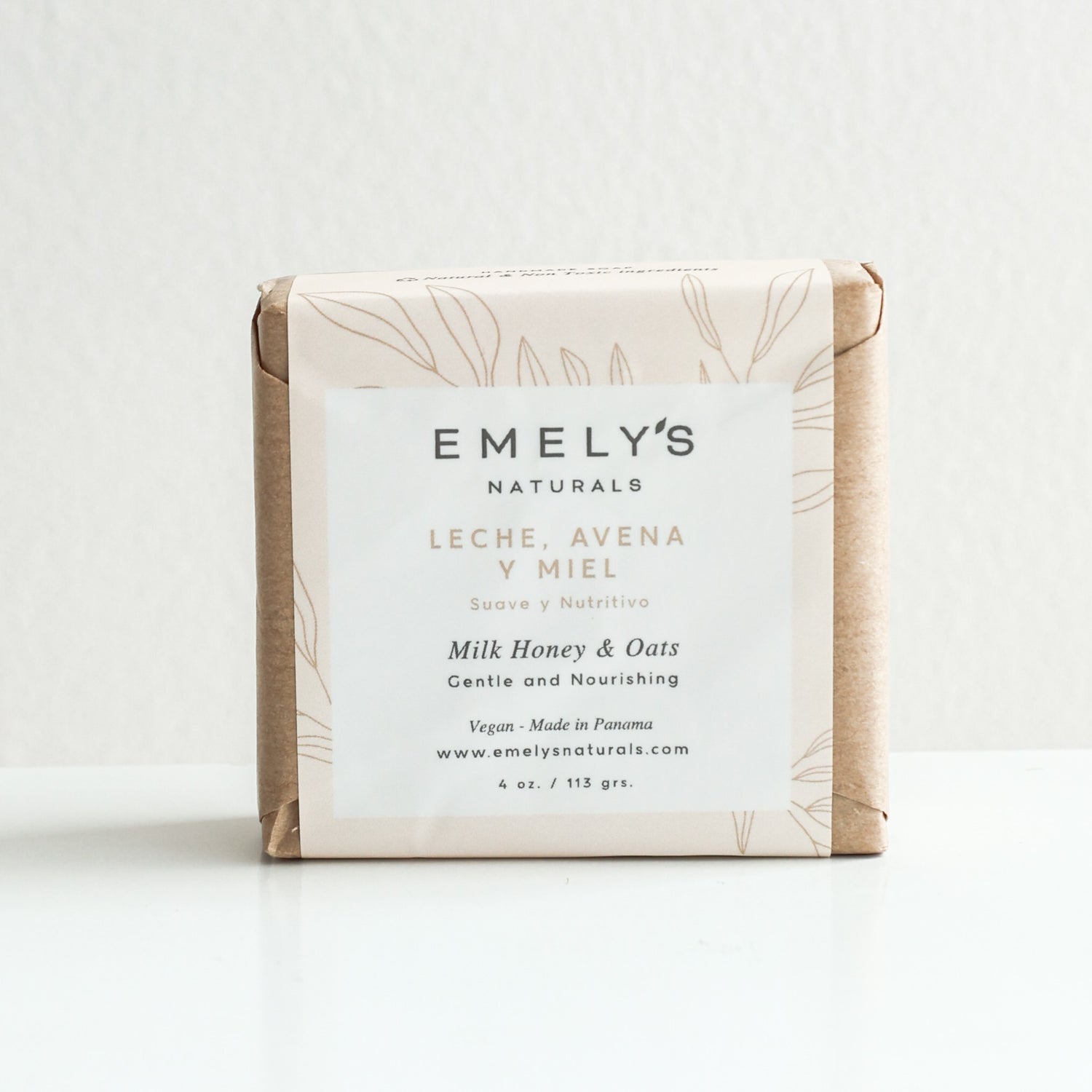 Jabón Artesanal Leche, Avena y Miel
